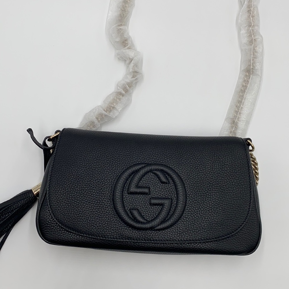 GUCCI Soho Tassel Crossbody Bag
